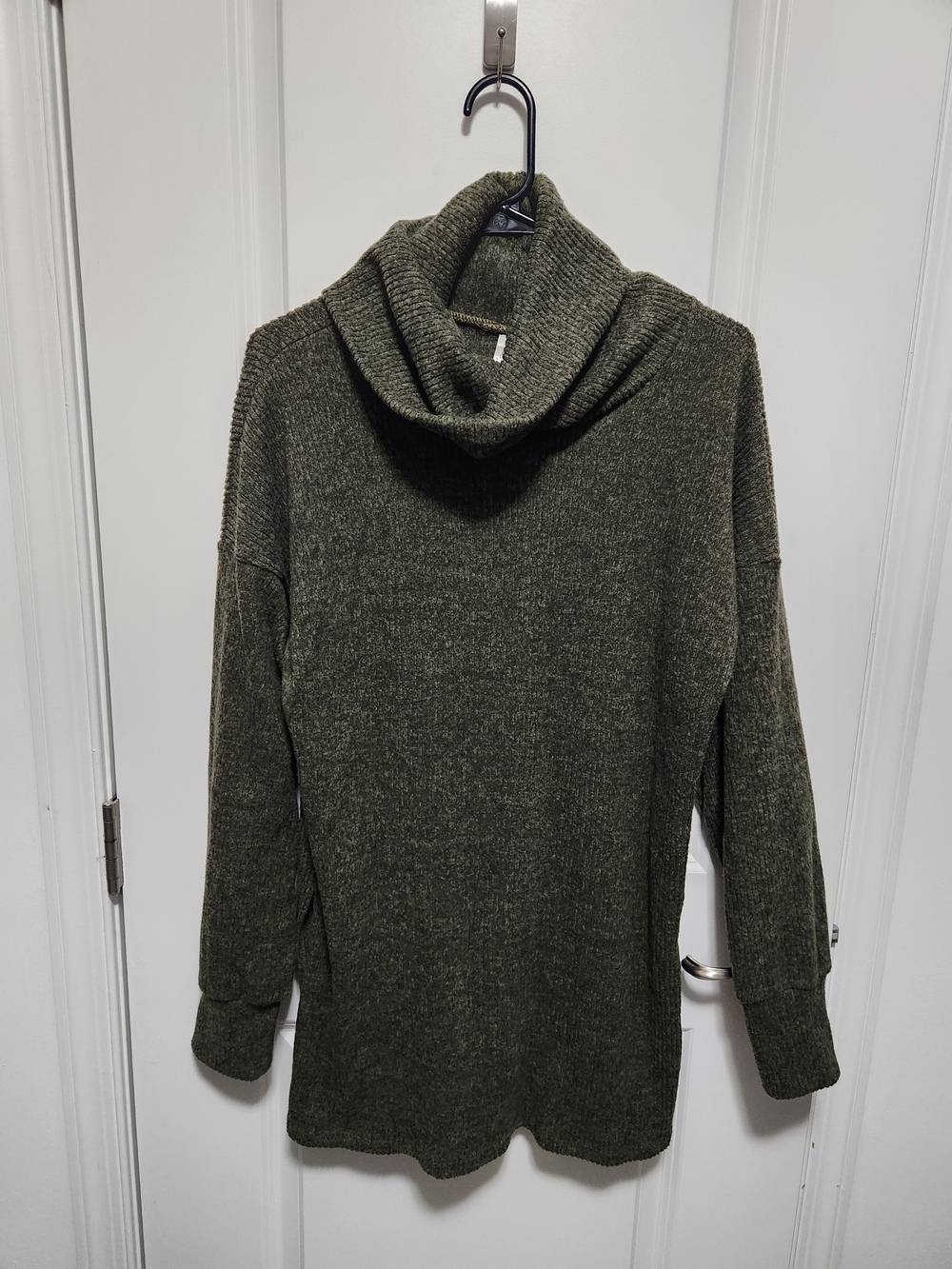 Magic Fit Olive Cowl Neck Sweater